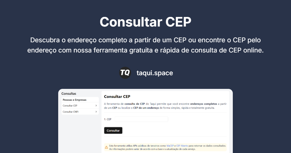 Consultar CEP — Encontre Endereço pelo CEP ou Vice-Versa